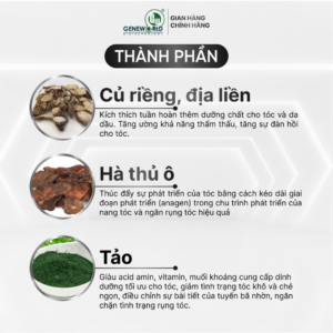 1FOTI HAIR – Tinh chất mọc tóc từ hà thủ ô & các hoạt chất thiên nhiên